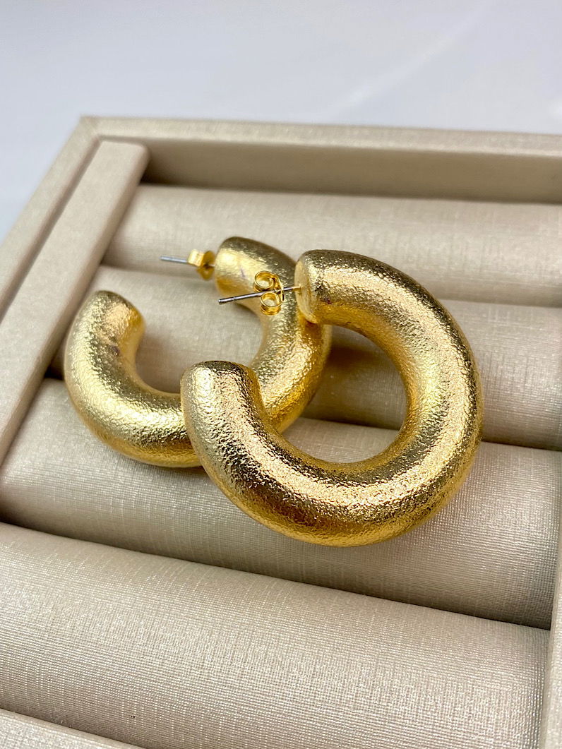 Brinco Argola Fosca Dourada