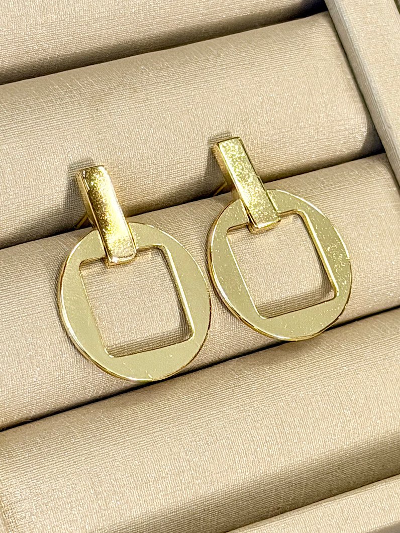 Brinco Folheado Argola Dourado