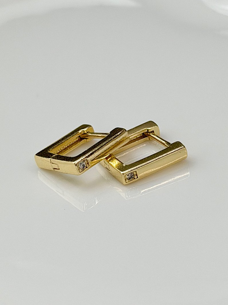 Brinco Folheado de argola Dourado