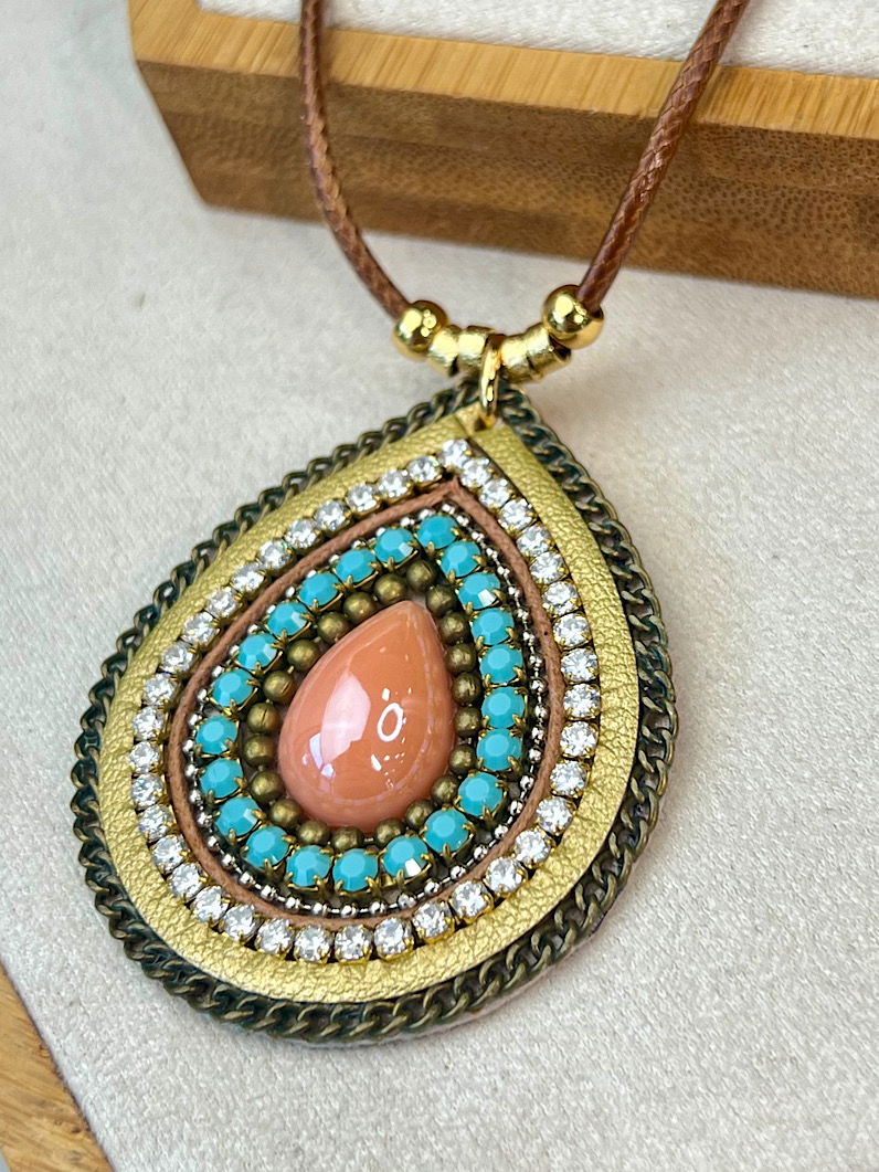 Colar Ajustável de Mandala Dourado