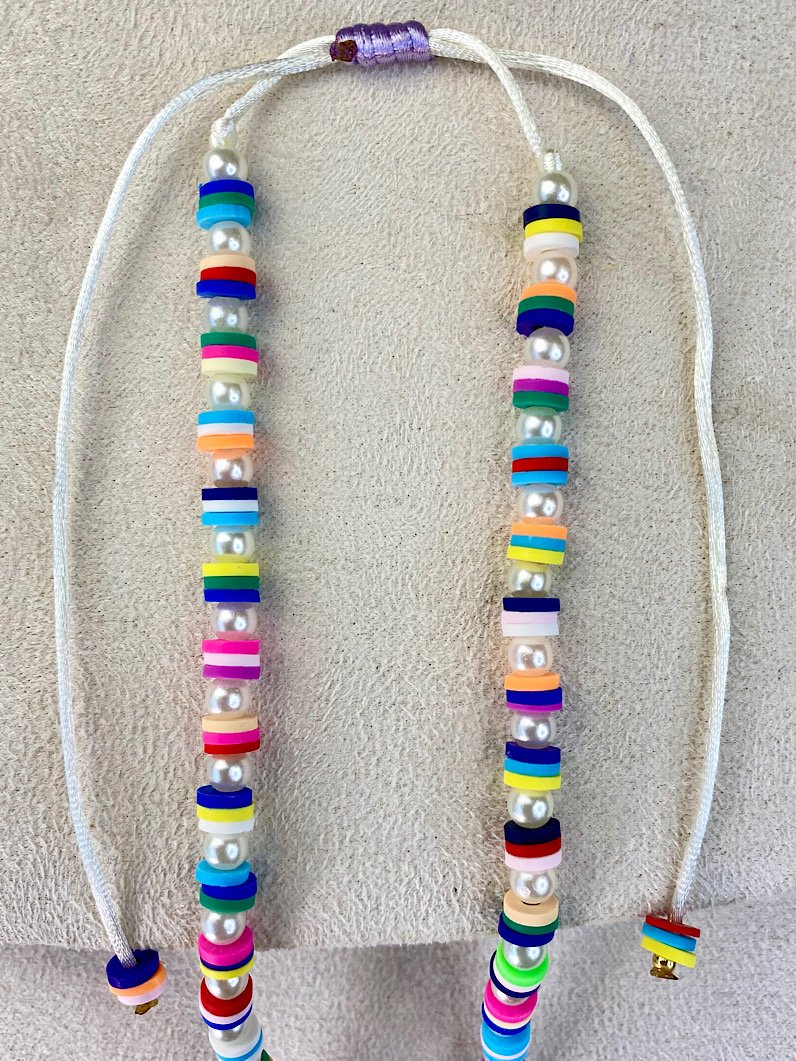 Colar Ajustável Infantil Lili de coruja lilás