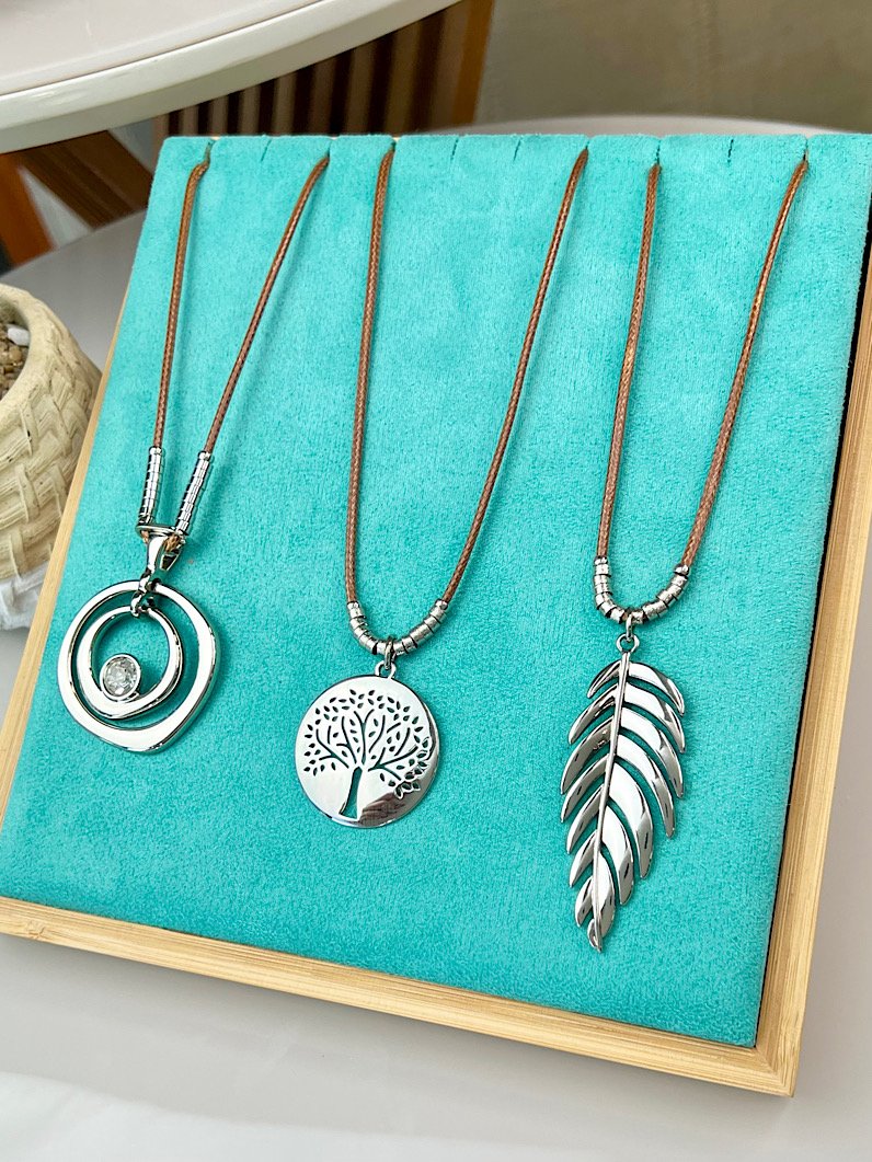 Colar Ajustável Mika de Elo com Strass