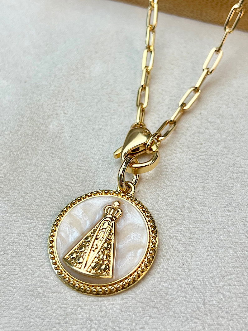 Colar Bete Pingente Nossa Senhora