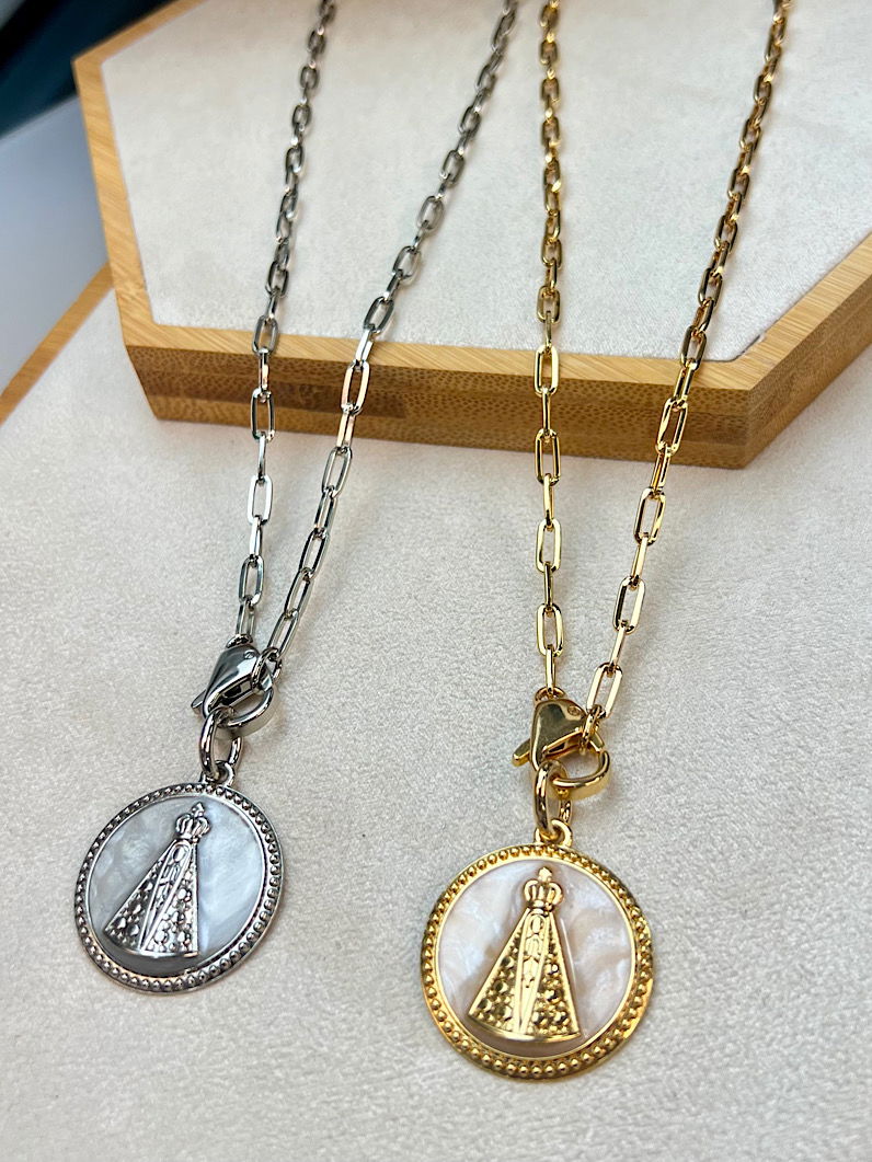 Colar Bete Pingente Nossa Senhora