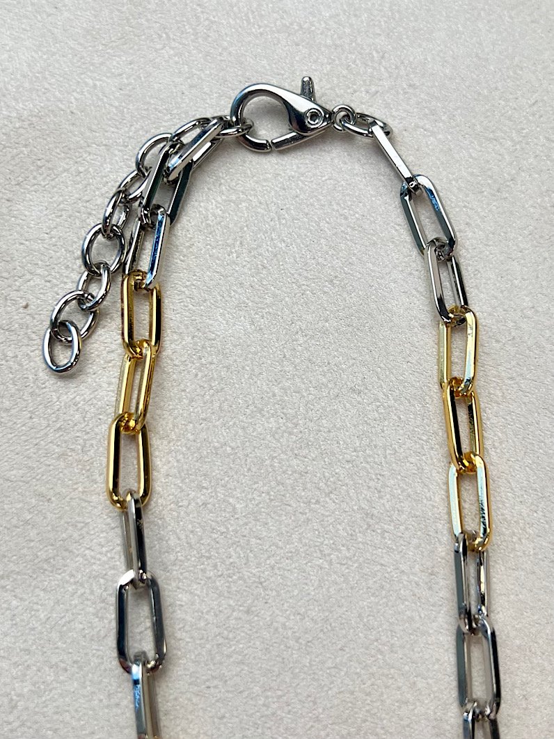Colar Choker Alara Dourado e Prata
