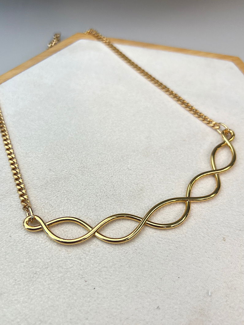 Colar Choker Aro Elos Infinitos