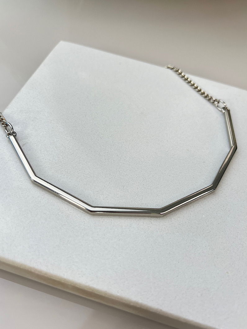 Colar Choker Aro Geométrica