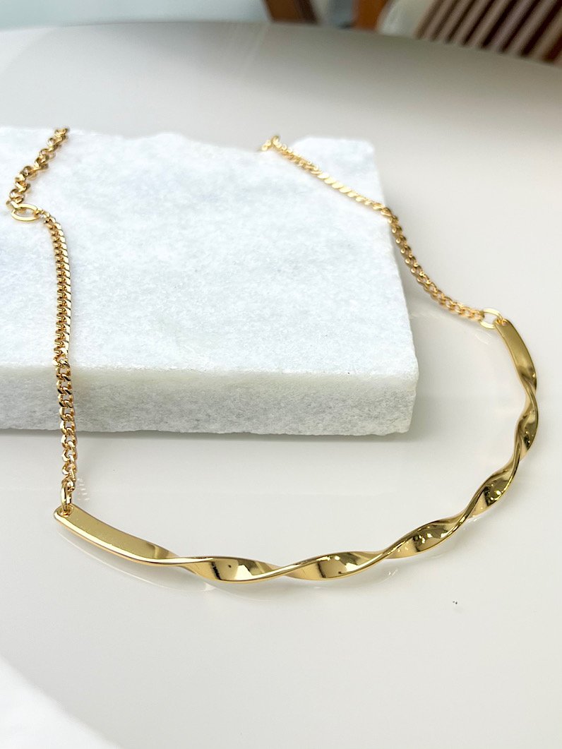 Colar Choker Aro Trançado