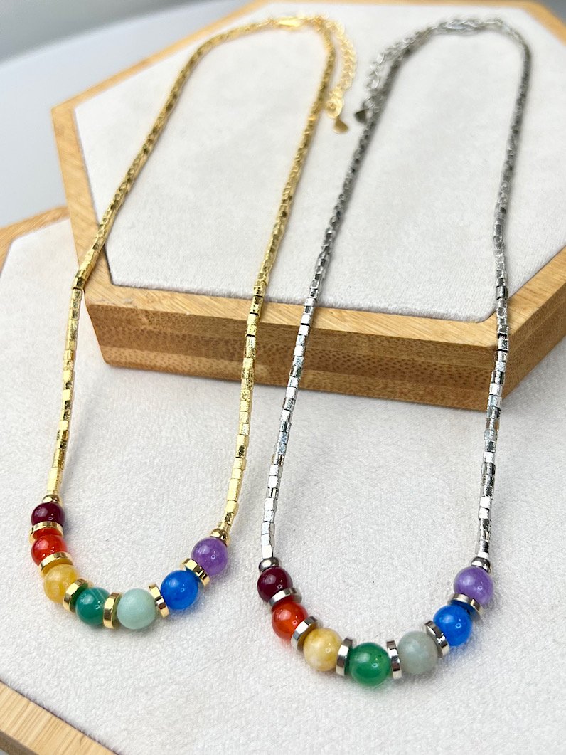 Colar Choker Canutilhos 7 Chakras