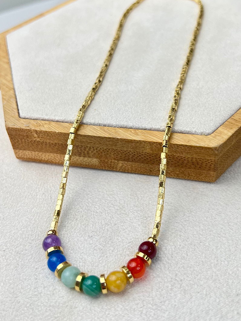 Colar Choker Canutilhos 7 Chakras