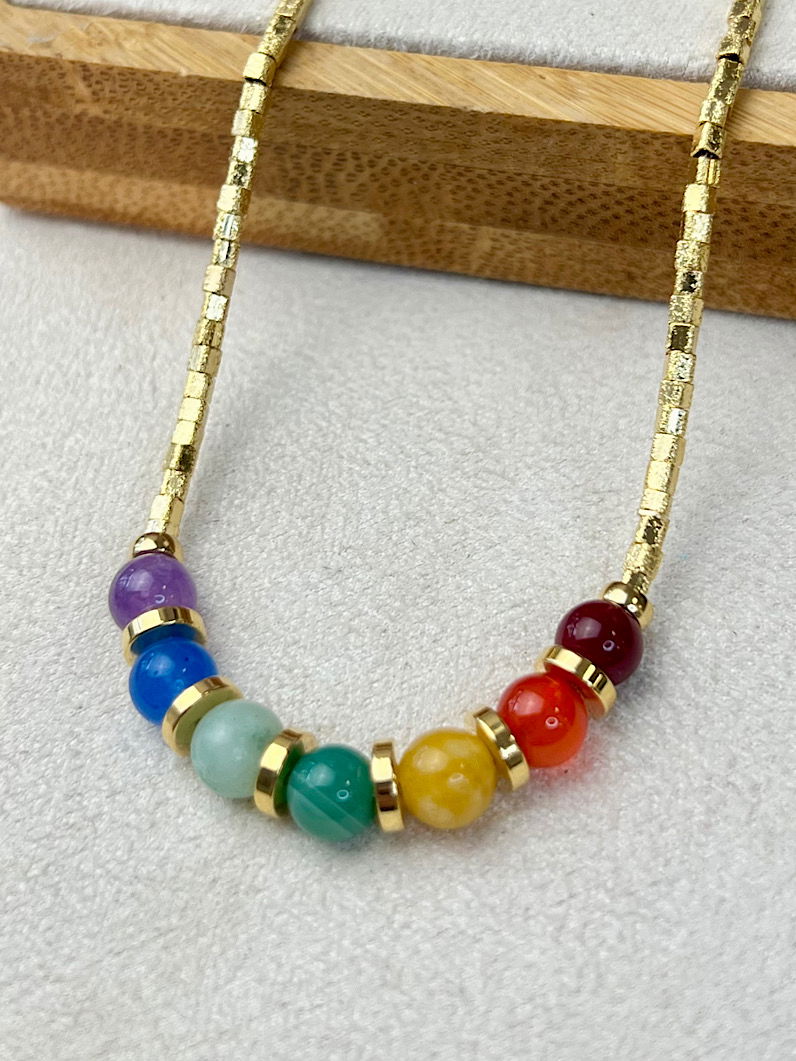 Colar Choker Canutilhos 7 Chakras