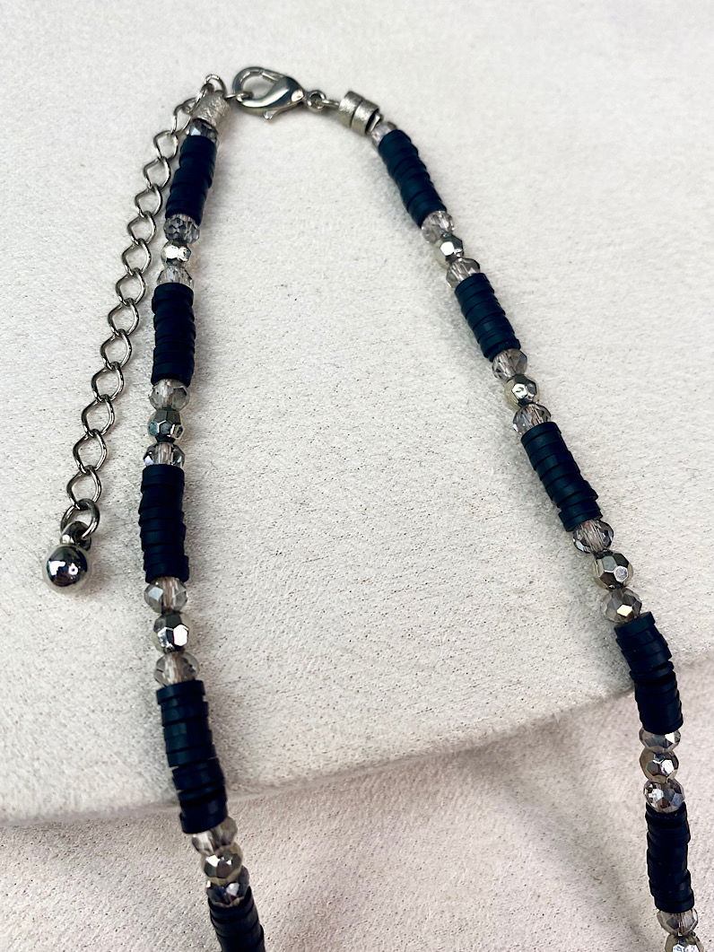 Colar Choker de Fimos Prata