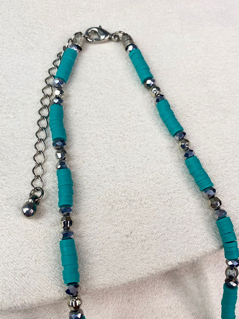 Colar Choker de Fimos Prata