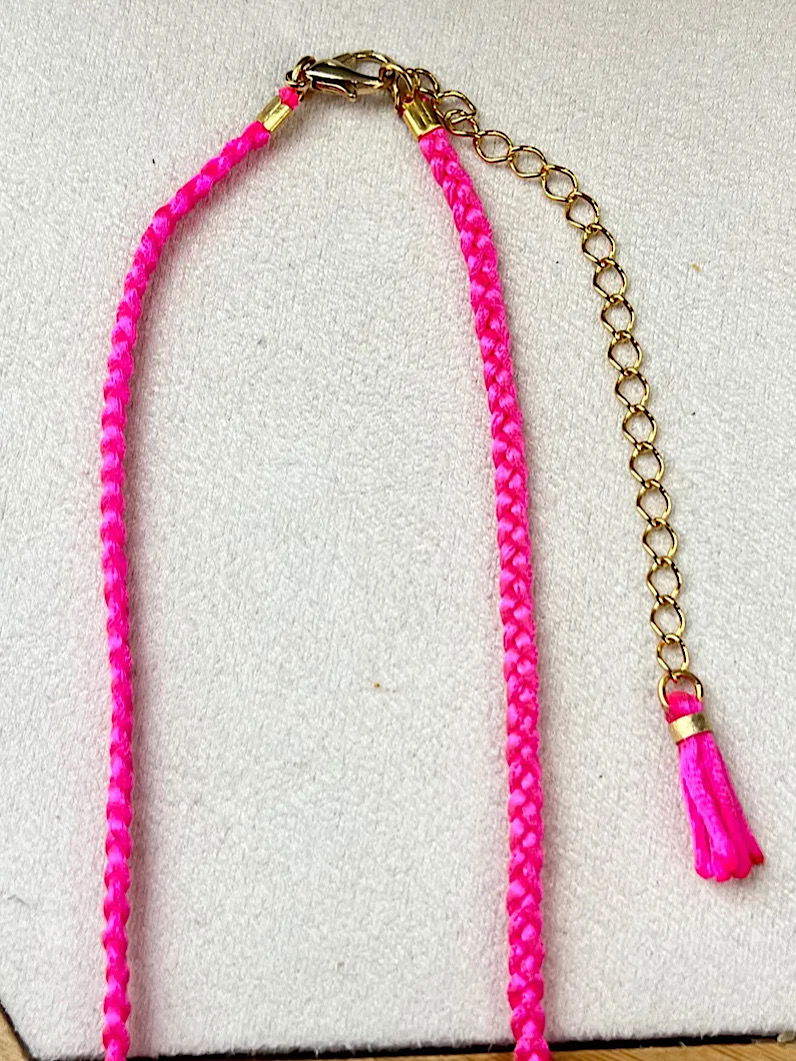 Colar Choker de Trança Dourado