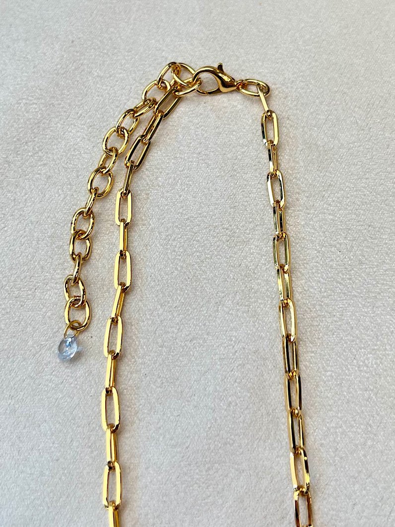 Colar Choker Lais Corrente Cartier e Zircônia