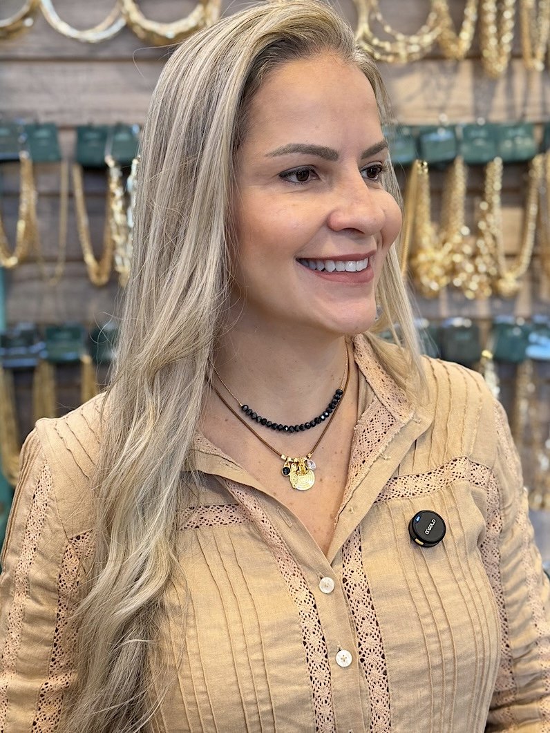 Colar Duplo Anne Pingente Patuá Nossa Senhora Marinho