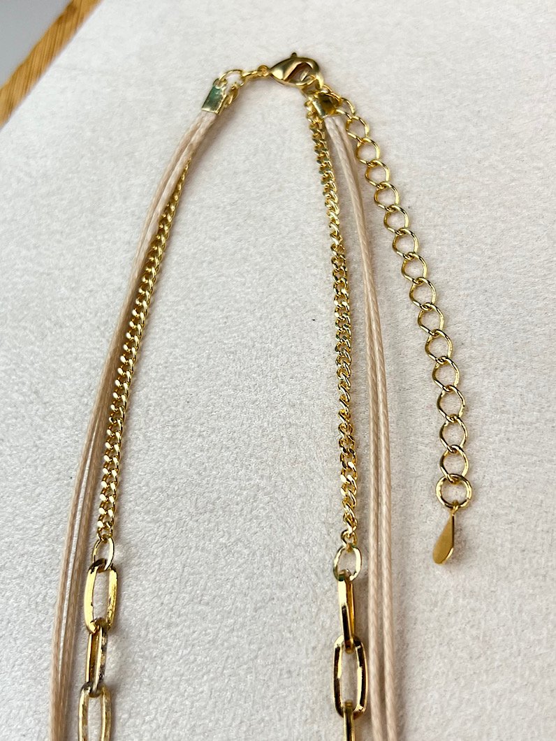 Colar Duplo Isabela Pingente Rosa dos Ventos