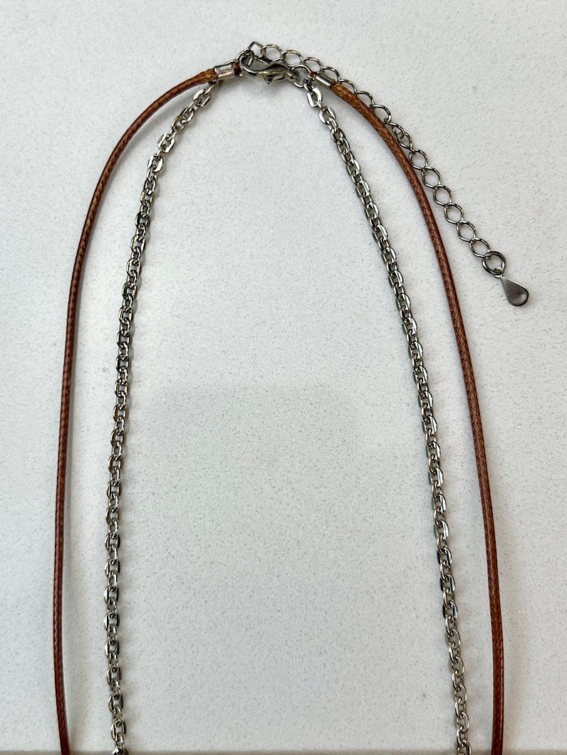 Colar Duplo Larissa Pingente Pizza de Zircônia