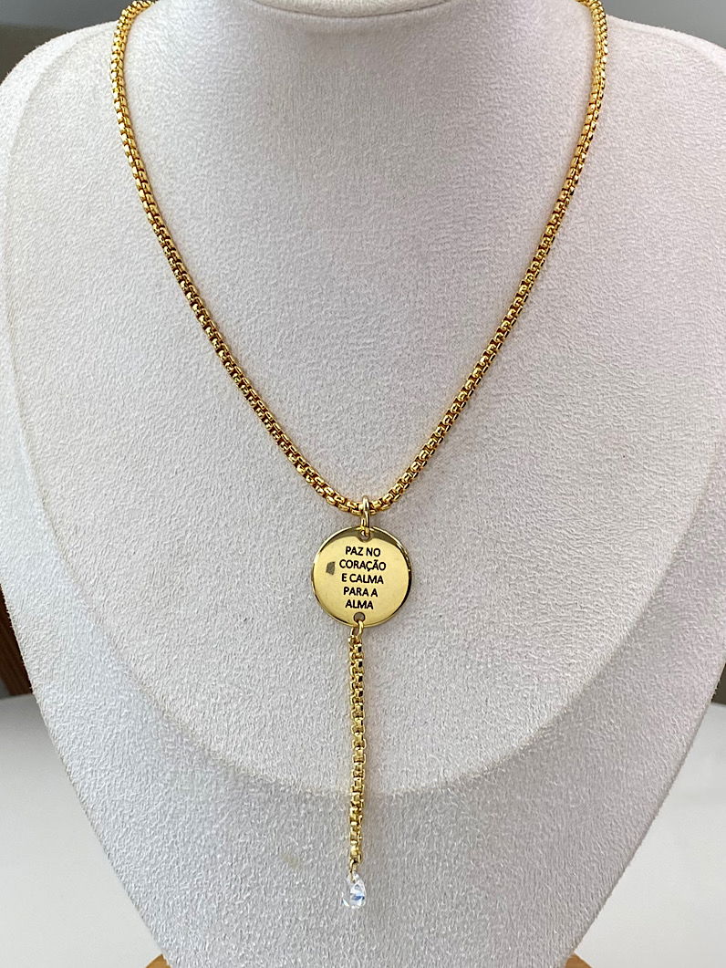 Colar Iara Gravata Espirito Santo e Zircônia