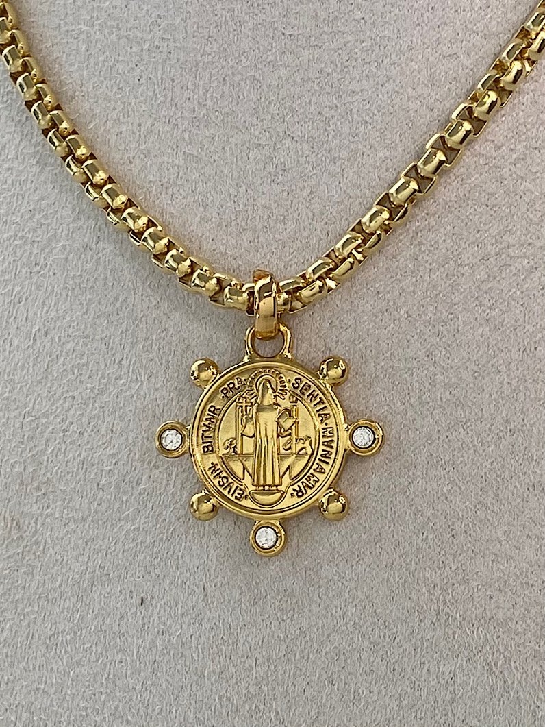 Colar Luma Medalha de São Bento