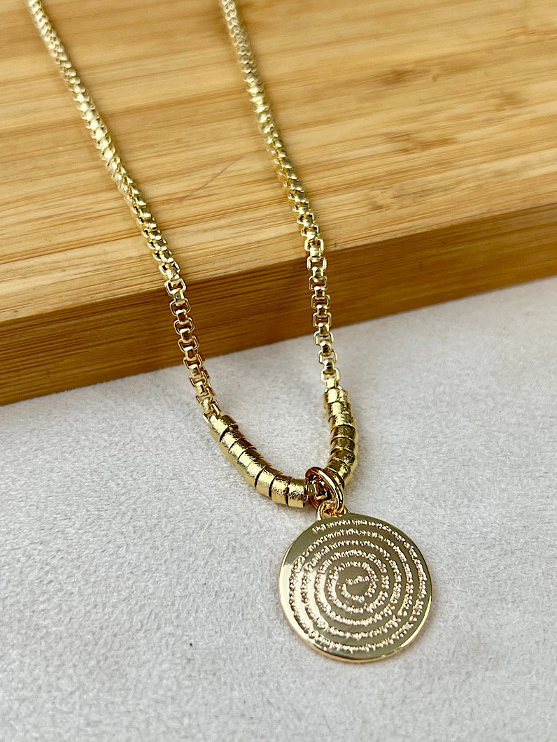 Colar Maya Pingente Oração do Pai Nosso