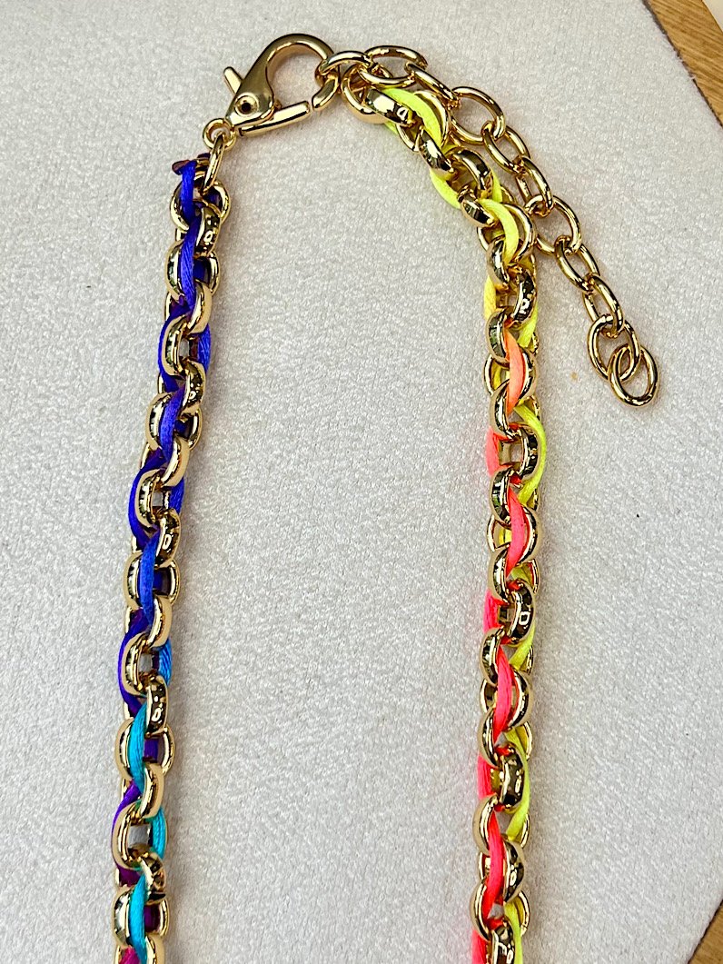 Colar Naomi Elo Português de fio Dourado