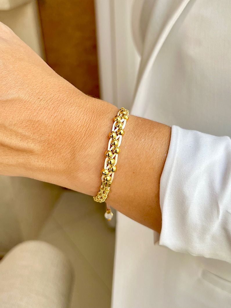 Kit 3 Pulseiras Ajustáveis Árvore da Vida e Zircônia