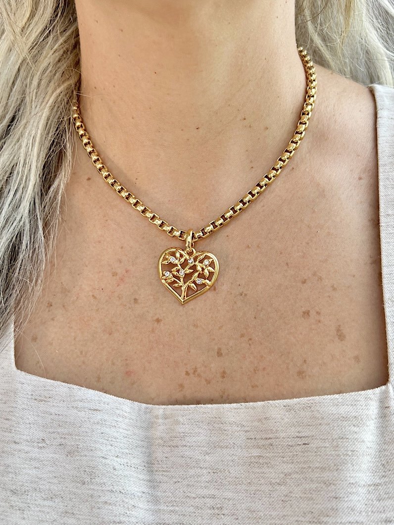 Kit Colar e Pulseira de Coração