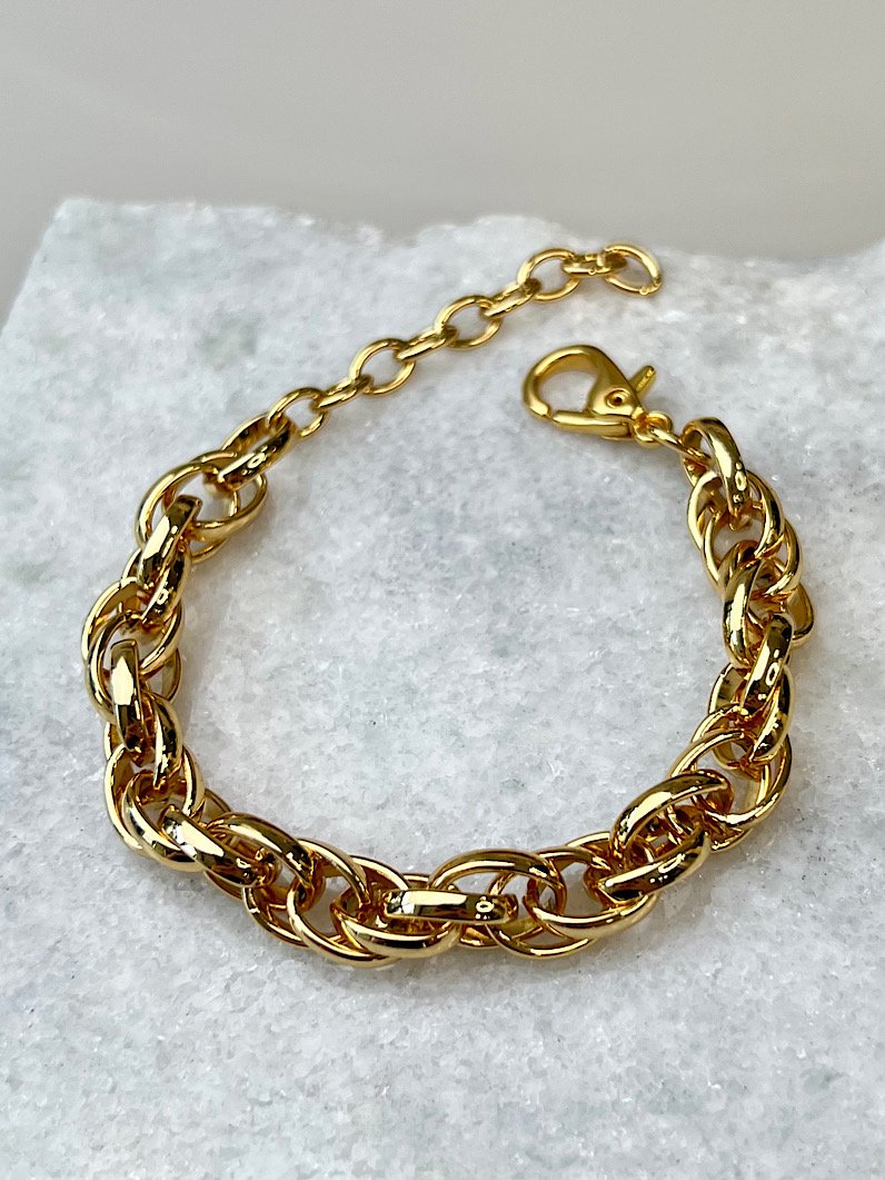Kit Colar e Pulseira de Corrente Baiana