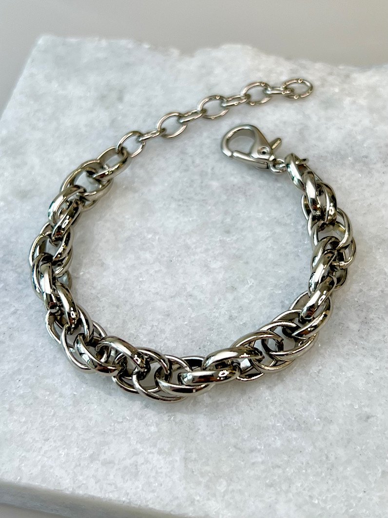 Kit Colar e Pulseira de Corrente Baiana