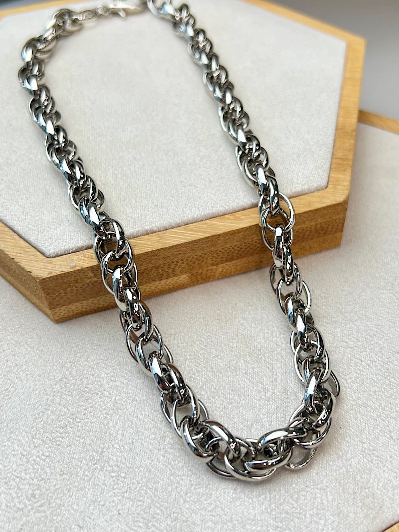 Kit Colar e Pulseira de Corrente Baiana