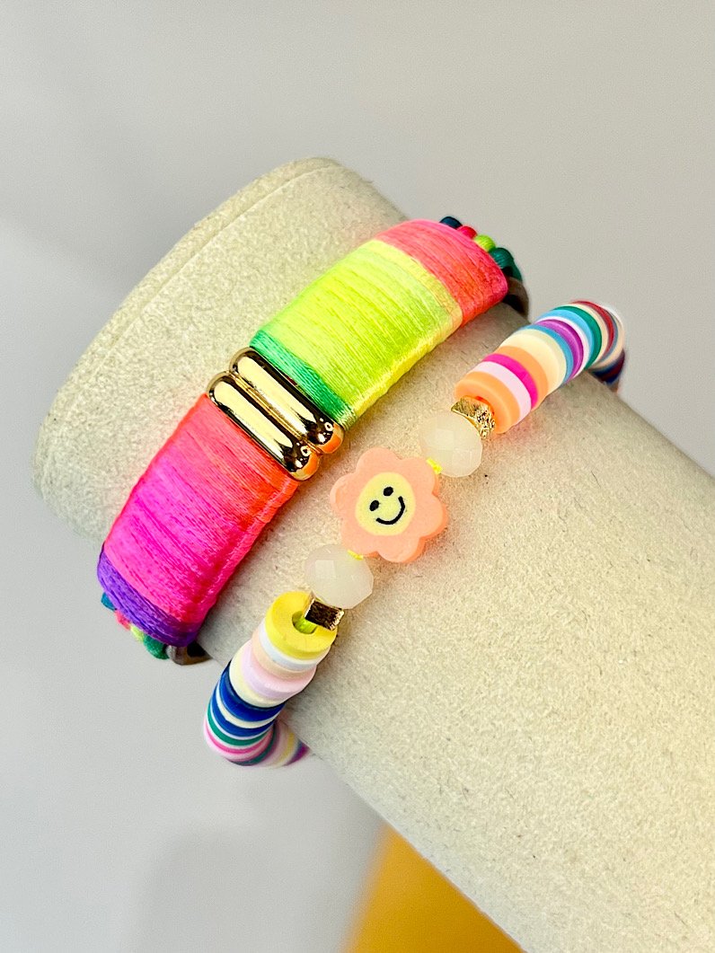 Kit de Pulseiras Ajustável Infantil Dourado