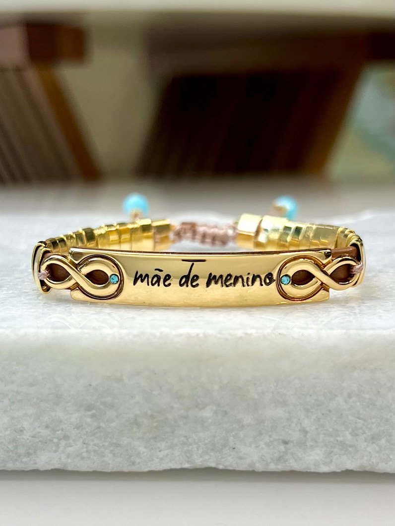 Pulseira Ajustável Canutilho Mãe de Menino