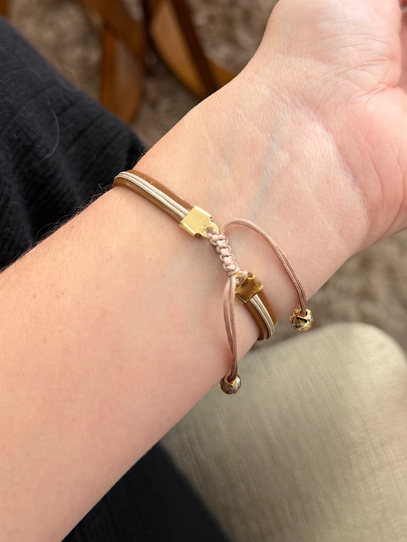 Pulseira Ajustável de Couro Pingente Árvore da Vida