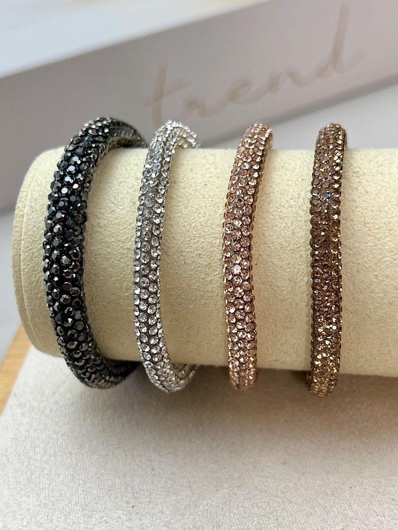 Pulseira Ajustável Glamour Brilhante Dourada