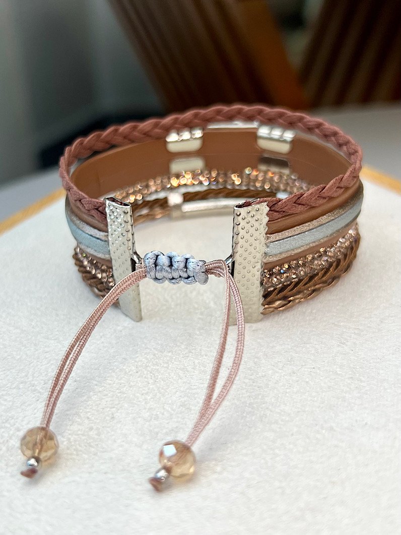 Pulseira Ajustável Isis Brilhante de Zircônia