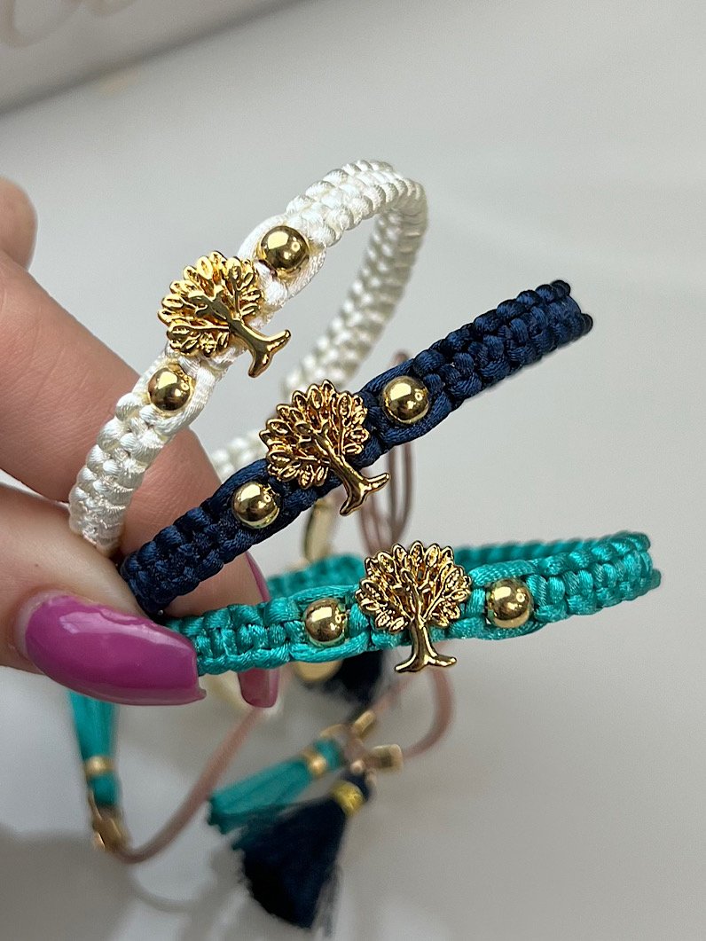 Pulseira Ajustável Zara Árvore da Vida Dourado