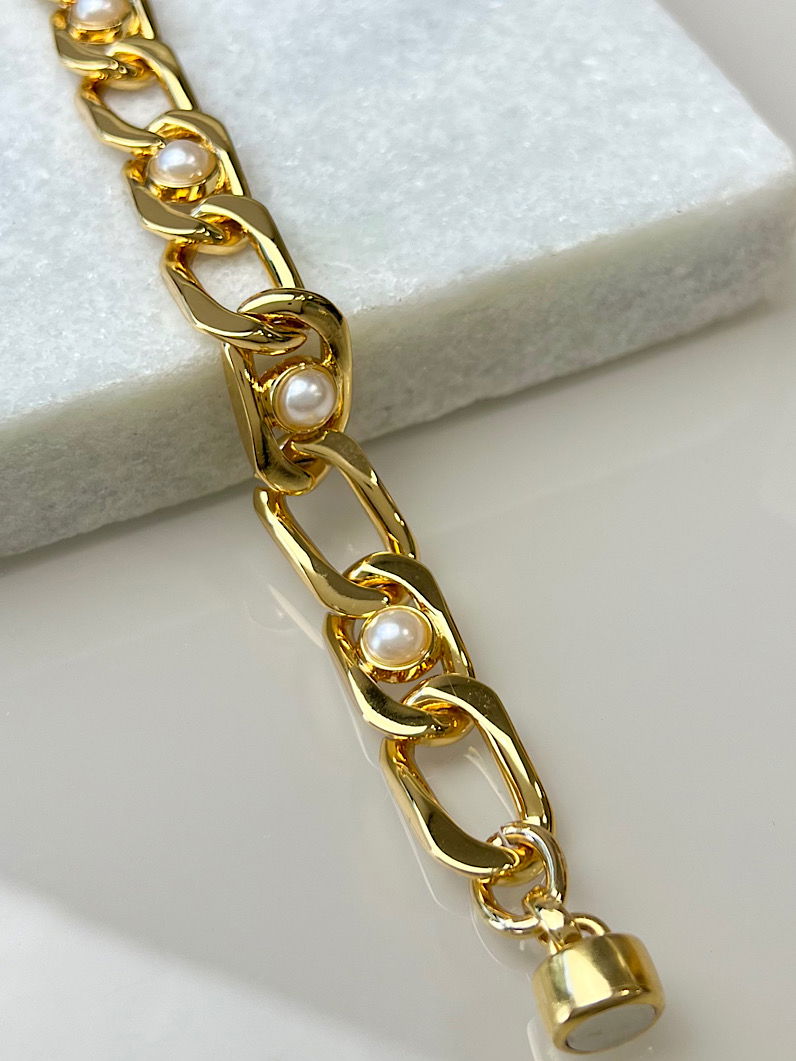 Pulseira Bella de Elos com Pérola