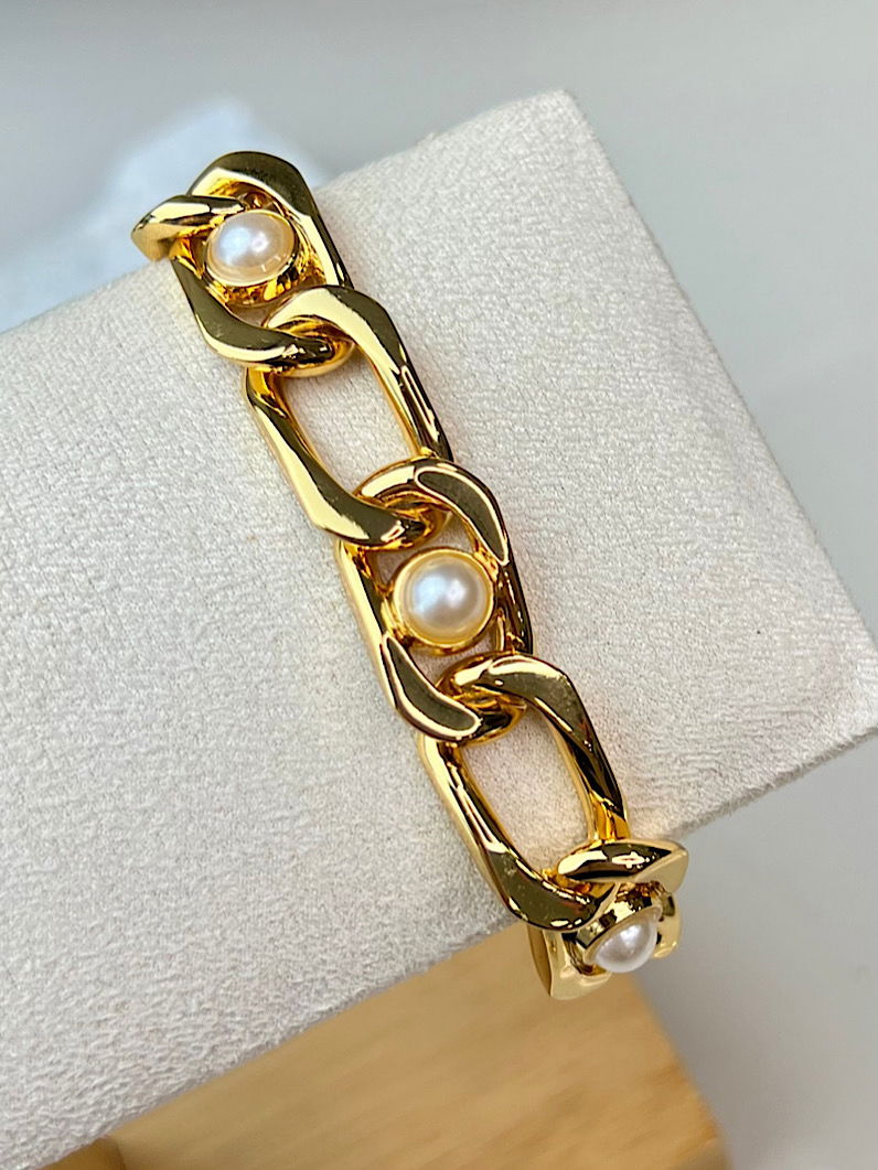Pulseira Bella de Elos com Pérola