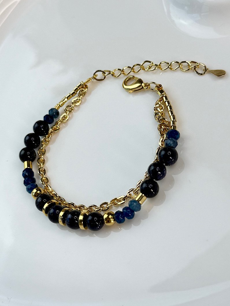 Pulseira Dupla Aura Pedra da Estrela