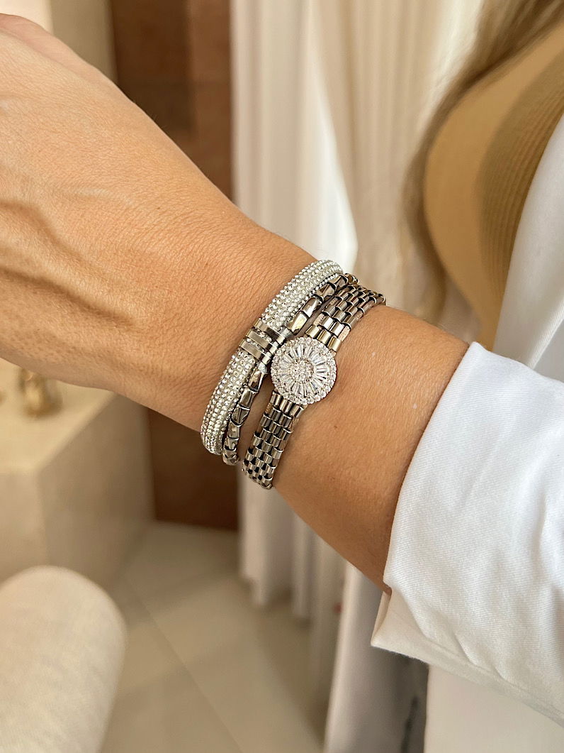 Pulseira Imã Cecilia Cristal Brilhante