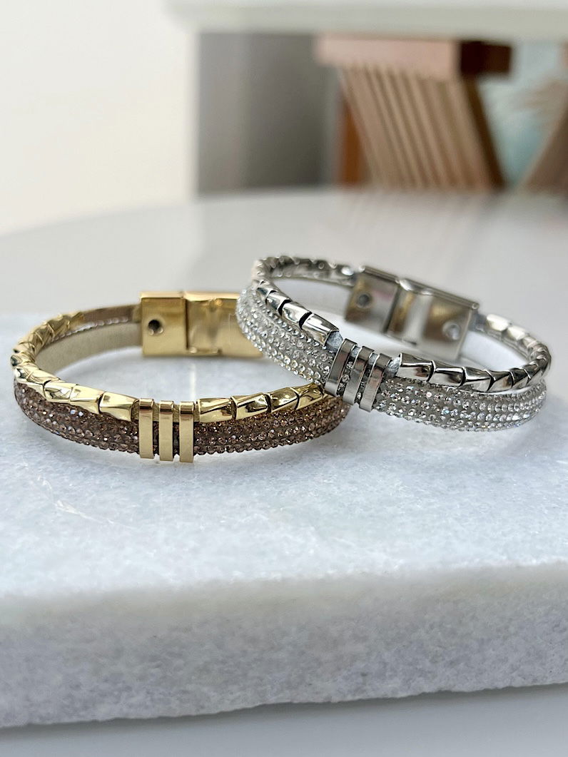 Pulseira Imã Cecilia Cristal Brilhante