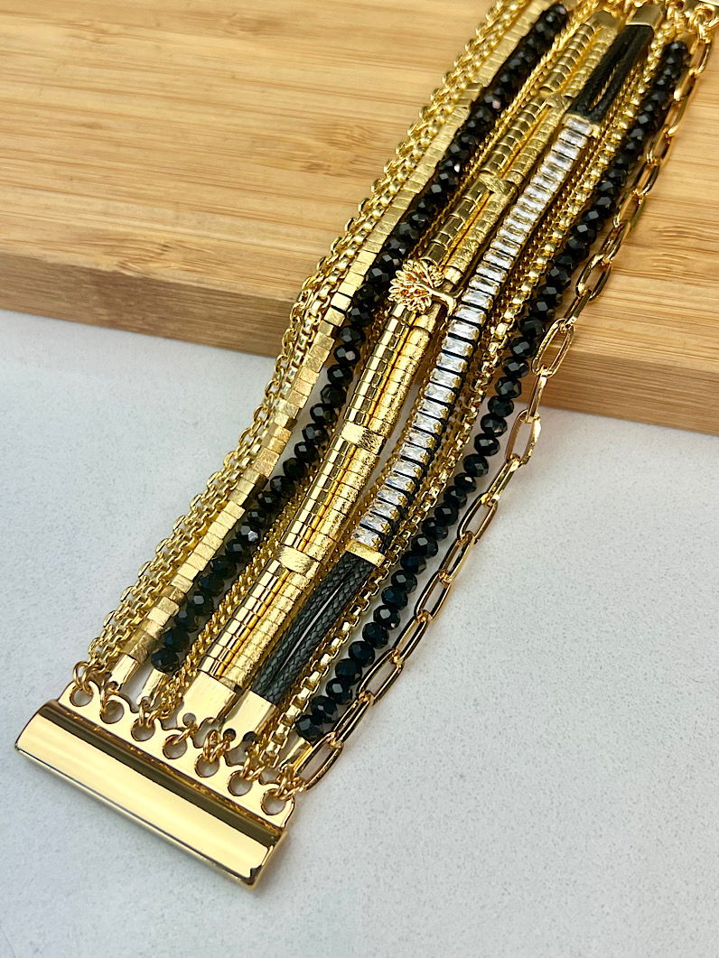 Pulseira Imã Dalva Pingente Árvore da Vida Dourado