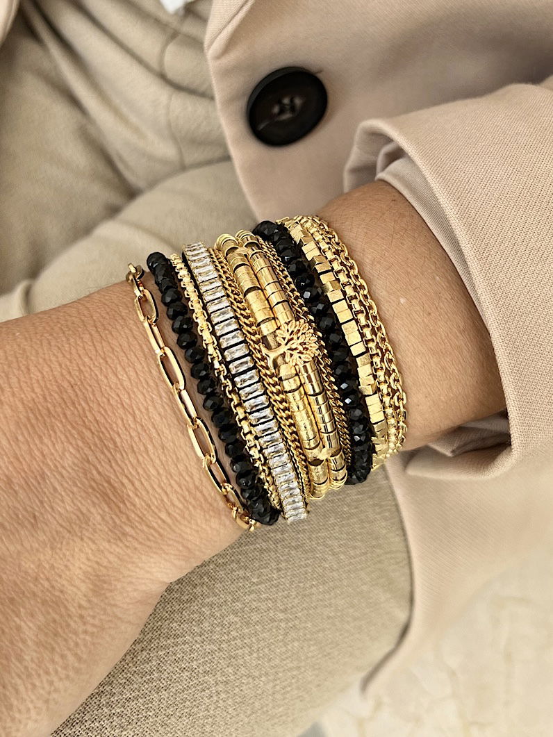 Pulseira Imã Dalva Pingente Árvore da Vida Dourado