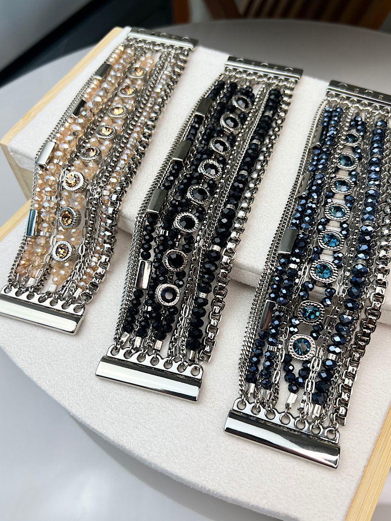 Pulseira Imã Diana de Cristais Prata