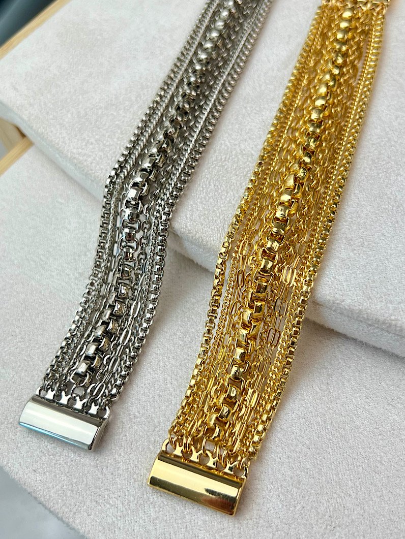 Pulseira Imã Eloá de Correntes