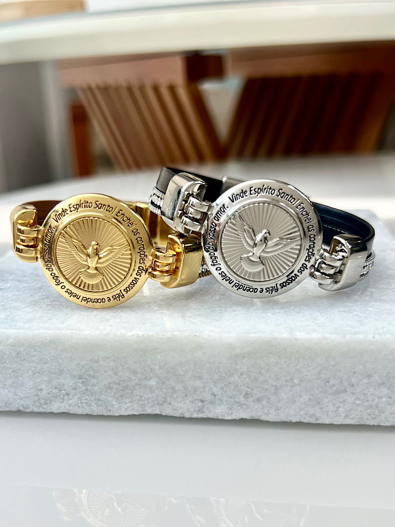 Pulseira Imã Evelyn Espirito Santo Com Strass