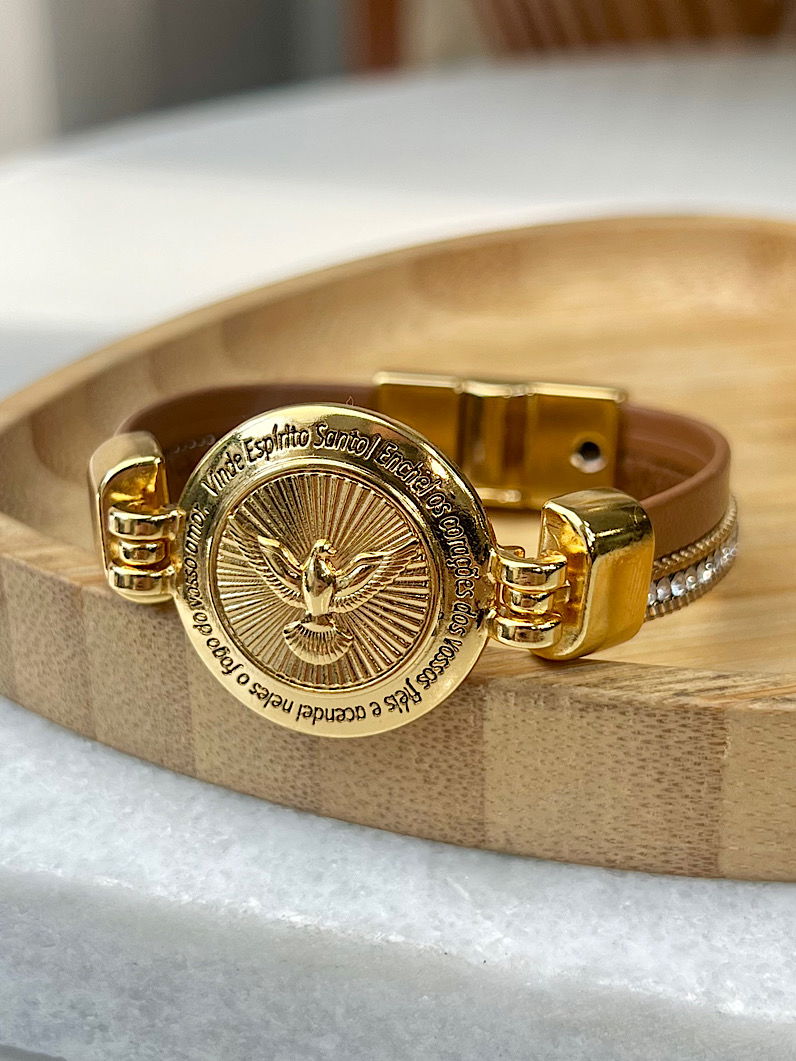 Pulseira Imã Evelyn Espirito Santo Com Strass