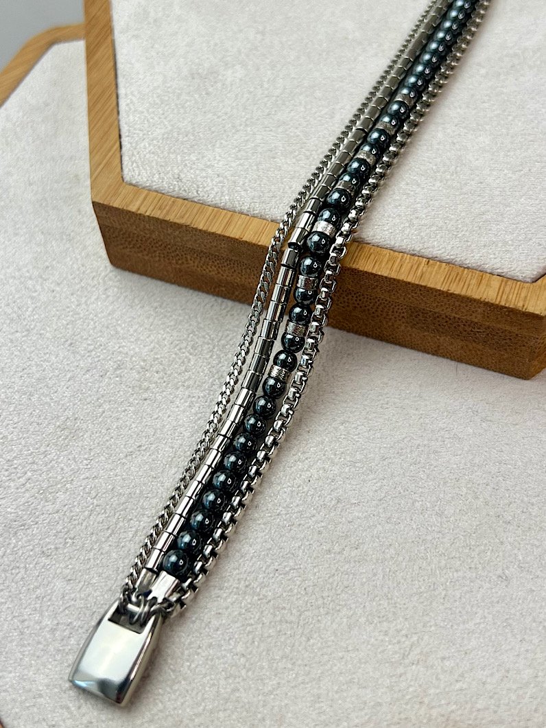 Pulseira Imã Isadora Hematita Prata
