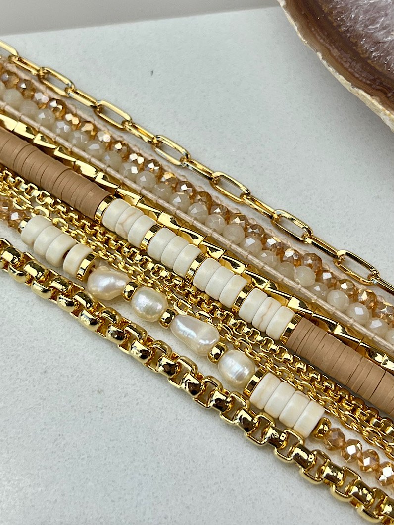 Pulseira Imã Jana Pedra Natural Dourado